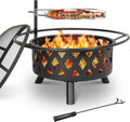 Ardent Grill, vasque à feu à grille réglable, vue d'ensemble