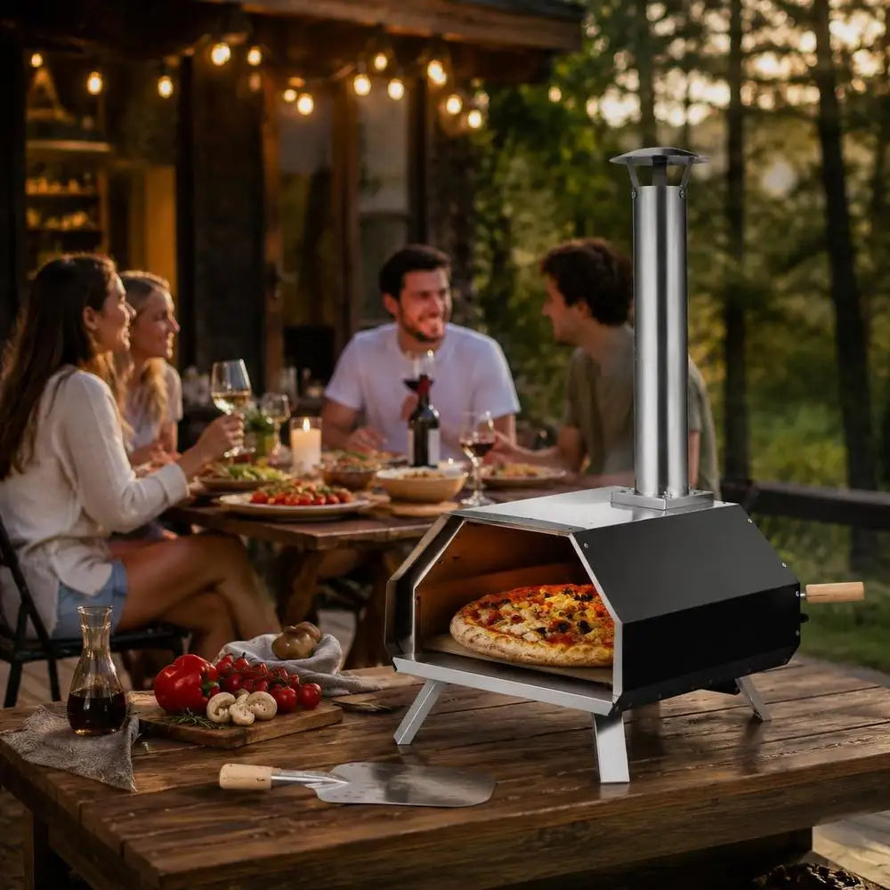 Forno 12 Bois, four à pizza au bois portable, en situation