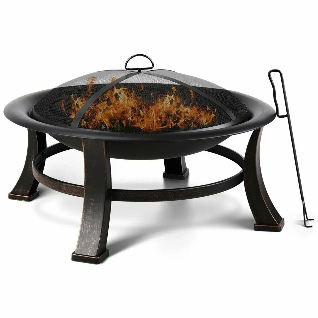 Ardent 76, vasque à feu ronde avec grille, vue d'ensemble