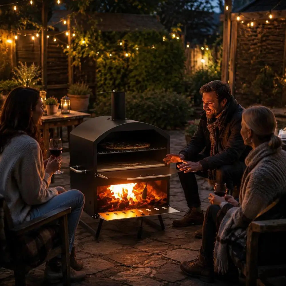 Forno 16 Dôme, four à pizza au bois à dôme inox, vue d'ensemble