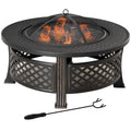 Rondo 81, brasero barbecue rond avec tablette, vue d'ensemble